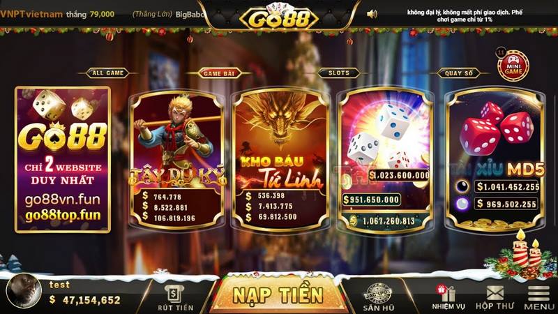 Ưu điểm chỉ có tại cổng game Go88Vn 