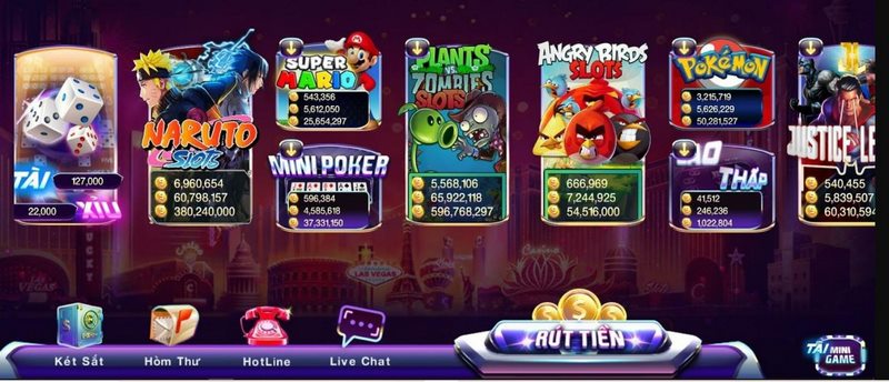 Game slot nổ hũ siêu hấp dẫn tiền thưởng lớn