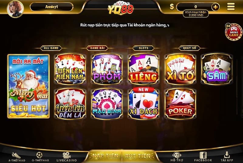 Đơn vị game bài này cung cấp những sảnh chơi bài ấn tượng về sự chuyên nghiệp