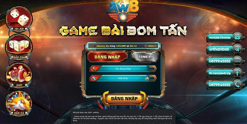 Nhược điểm cần cải thiện tại sàn cược Aw8 Vip