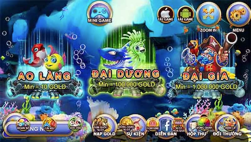 Cổng game ấn tượng có nhiều tiêu chuẩn 