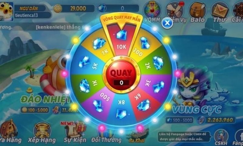 Khách hàng có thể thử sức với vòng quay may mắn để rinh thưởng