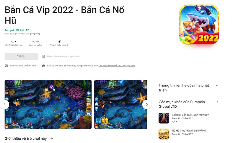 Tải bắn cá Vip đổi thưởng cho máy Android