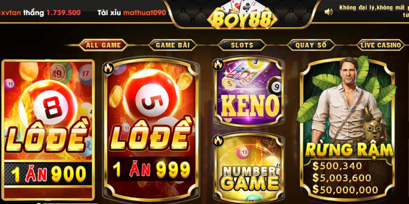 Các trò chơi quay số tại cổng game luôn được trả thưởng lớn