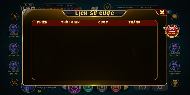 Anh em nên xem lịch sử cược để dễ đặt trúng hơn