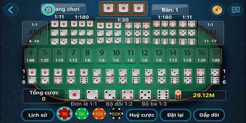 Bet thủ có thể bắt nhiều kèo cùng lúc trong Tài Xỉu online