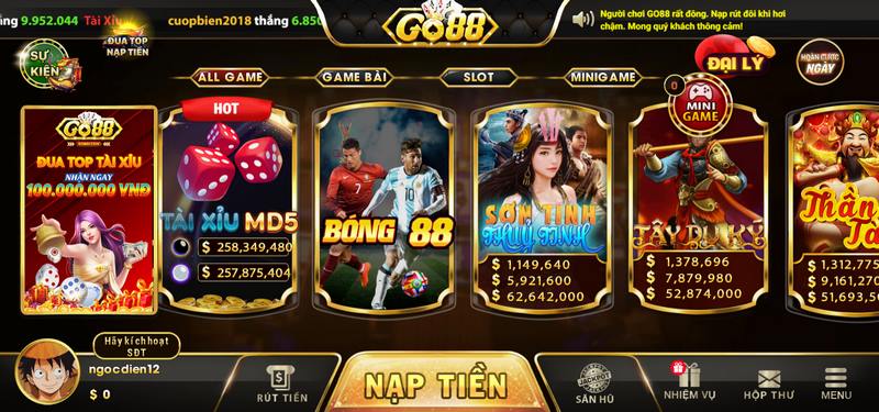 Các ưu điểm đặc biệt hiện có tại sân chơi Go88