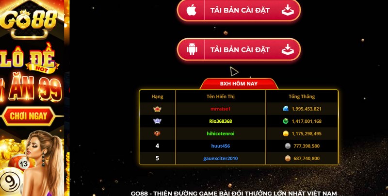 Cài đặt app Go88 cho hệ điều hành Android như thế nào?