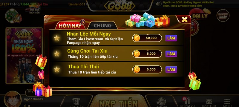 Ưu đãi siêu hút tại Go88 là điểm nhấn đặc sắc