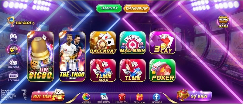 Các game bài bạc phát triển rất mạnh tại Hay Vin