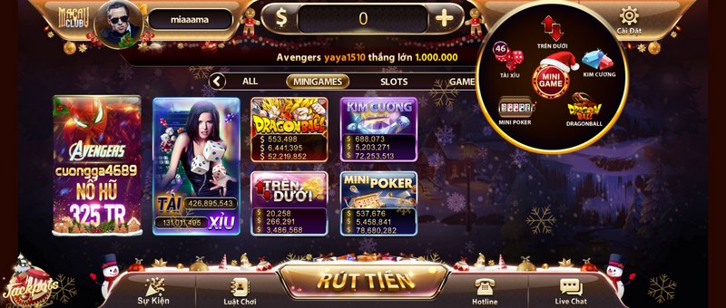 Mini game tại Macau club