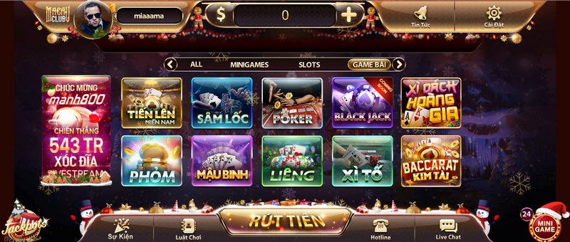 Game bài Casino là sản phẩm ăn khách tại Macau Club