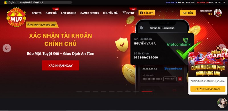 Bet thủ hoàn toàn có thể yên tâm về vấn đề bảo mật tại đây