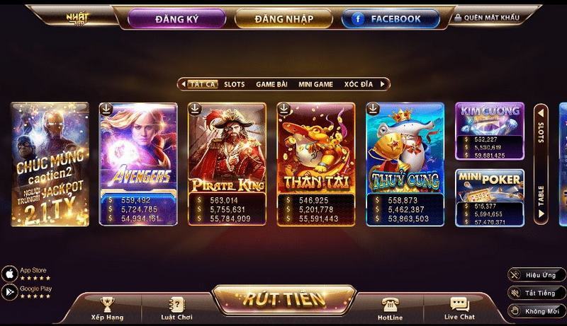 Slots game đến từ những nhà cung cấp hàng đầu thị trường 