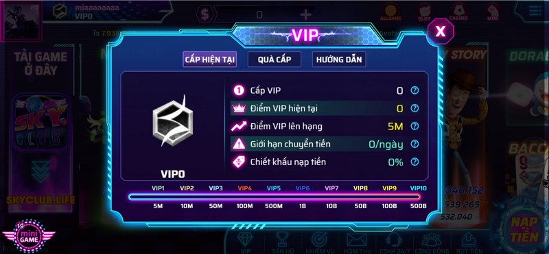 Ưu đãi dành cho thành viên VIP của Sky Club