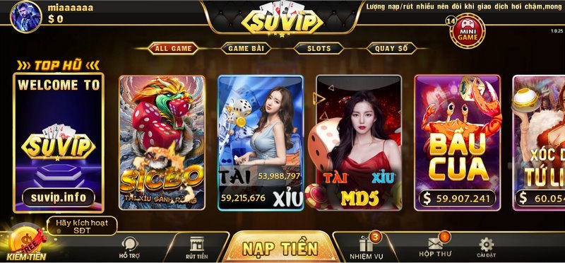 Đồ họa game của sàn vô cùng bắt mắt và độc đáo