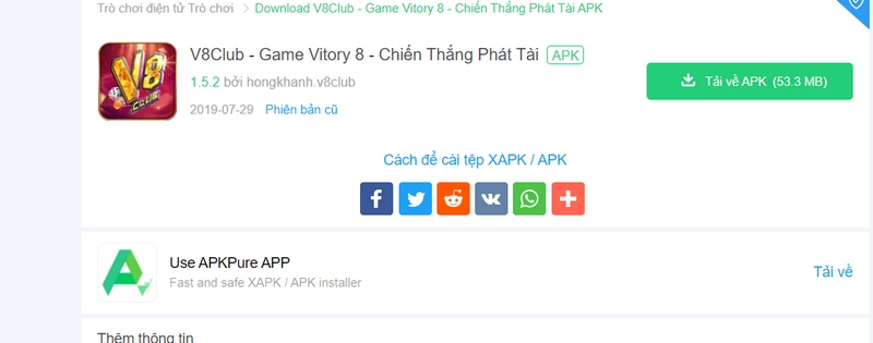 Hướng dẫn tải V8 Club về thiết bị đơn giản nhất