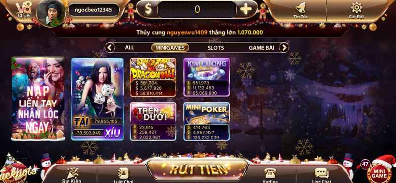 Mini game siêu HOT tỷ lệ ăn thắng lớn