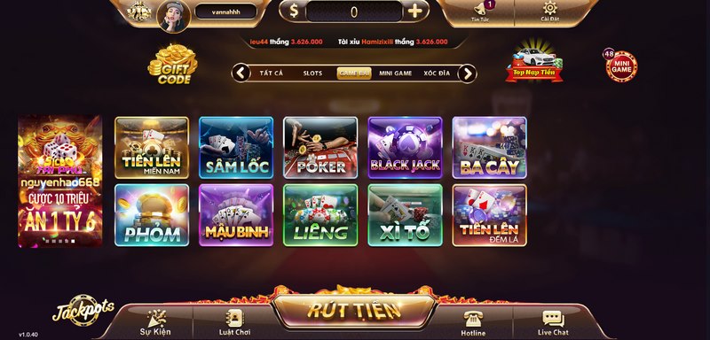 Game bài đổi thưởng là sảnh chơi đắt khách của cổng game Vin Club