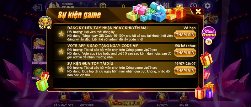 Vip79 pro có hệ thống ưu đãi lớn dành tặng hội viên mỗi ngày