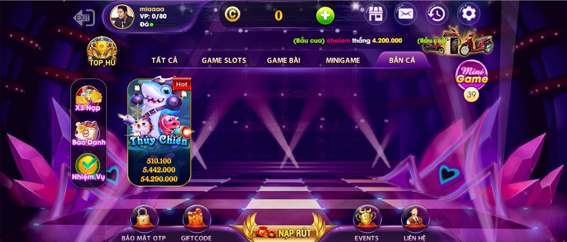Bắn cá là hạng mục giải trí lừng danh ở cổng game