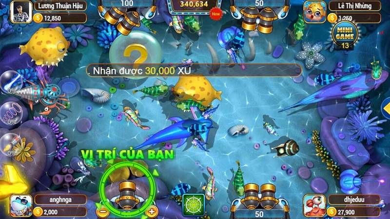Bắn theo đàn là cách chơi bắn cá khá khôn ngoan