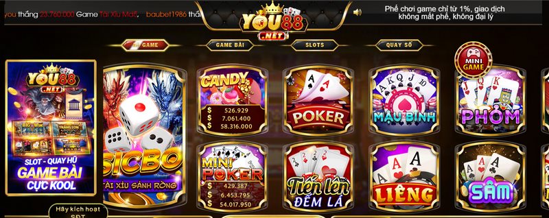 Ưu điểm khi chơi cược ở You88 