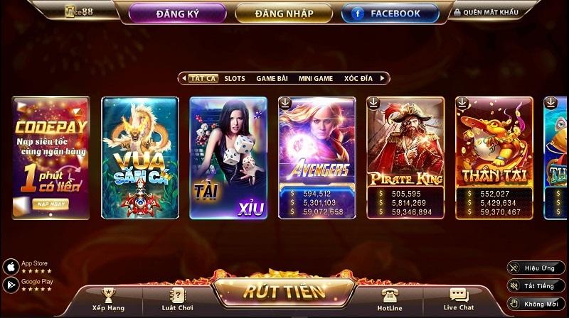 Các thể loại game hấp dẫn hiện có mặt tại sân chơi Ace88