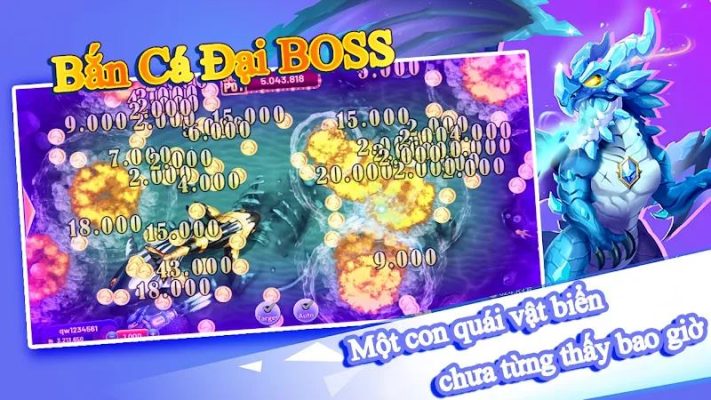 Bắn cá đại boss - Thế giới cá cược ăn tiền thật siêu chất