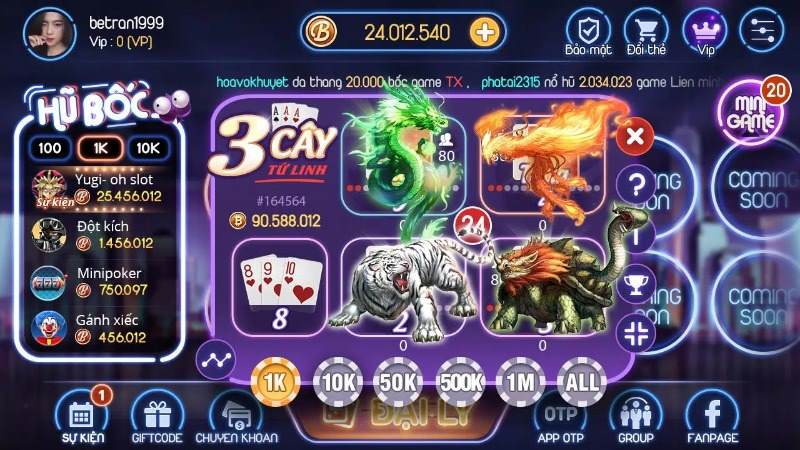 Những tựa game hấp dẫn có tại Bốc Club