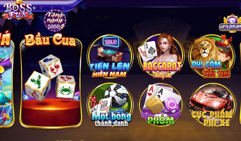 Game bài đổi thưởng Boss Fun có sức hút đặc biệt  