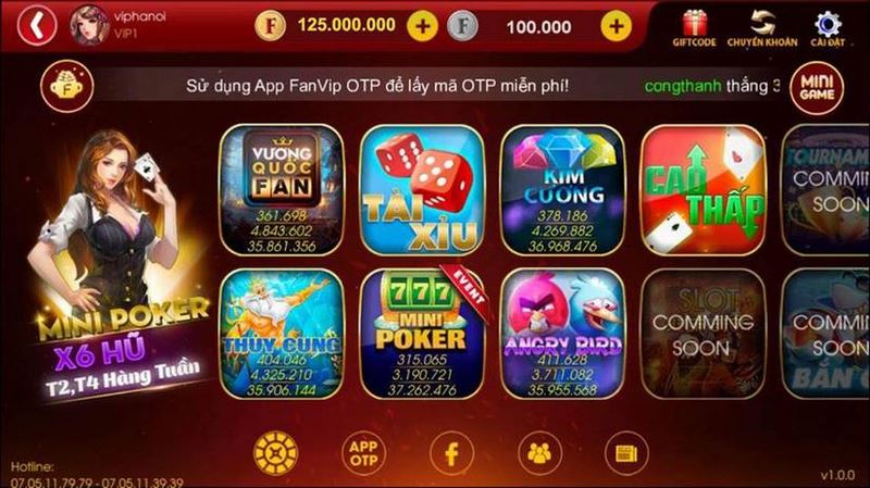 Thế giới game Fanvip club cho thấy sự mới lạ đến bất ngờ