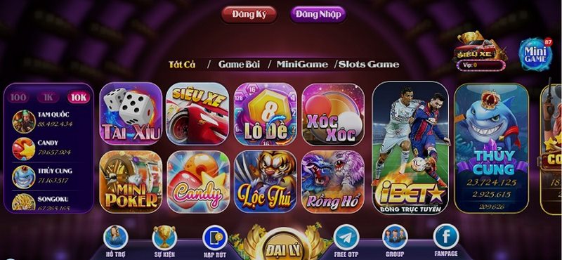 Giao diện cổng game độc đáo mới lạ và sang trọng