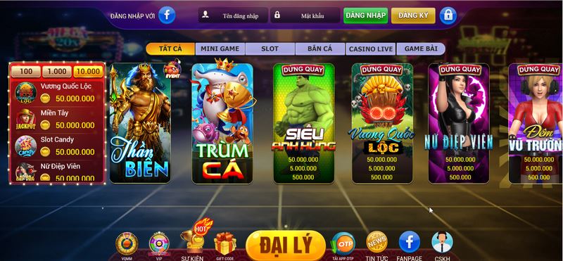 Những trò chơi có tại Lộc club