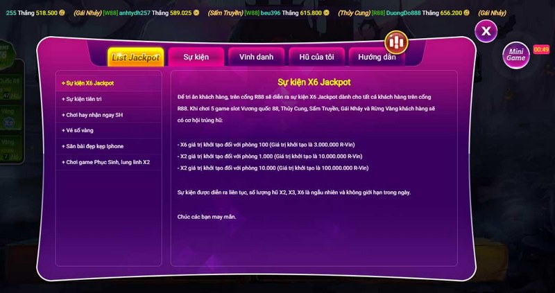 Tổng hợp các khuyến mãi HOT của cổng game R88 Vin