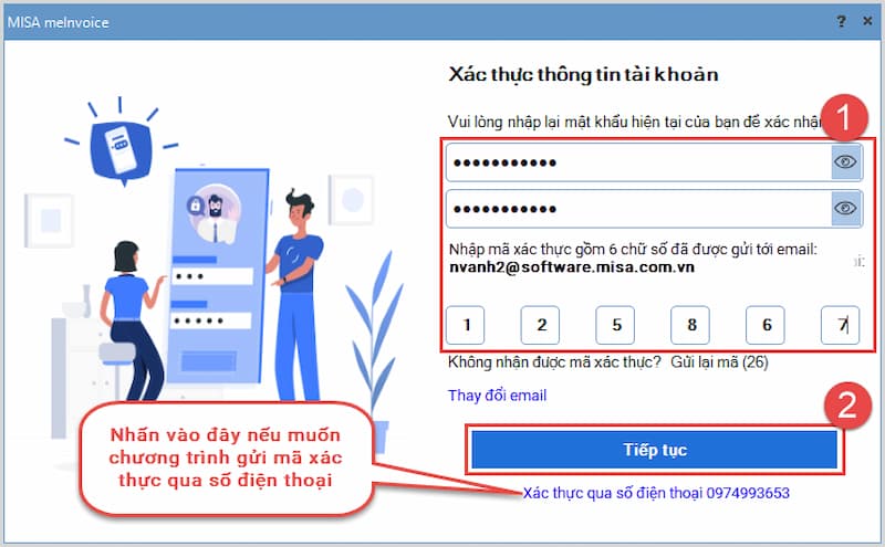 Hướng dẫn kích hoạt bảo mật bằng số điện thoại để đảm bảo an toàn 