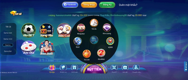 Mini game độc đáo hấp dẫn mọi khách cược