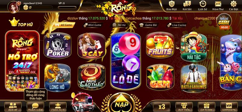 Mỗi khách chơi có thể tạo duy nhất một tài khoản tại cổng game