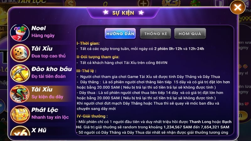 Tải xỉu sự kiện đu dây cực hot