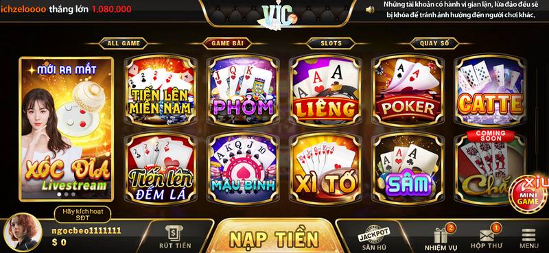 Chơi game bài của Vinwin tất nhiên sẽ đa dạng mang đến nhiều hấp dẫn