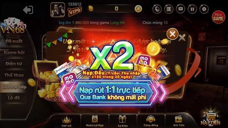 Nhanh tay trở thành đại lý cổng game VN68 Club