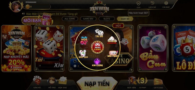 Mini game hấp dẫn thu hút đông đảo người tham gia 