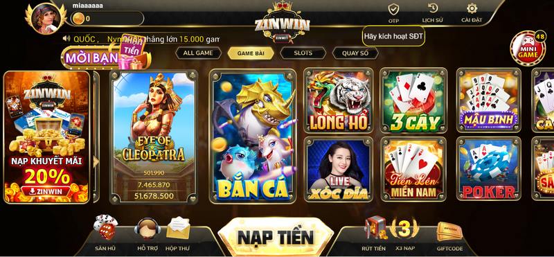 Game bài cực chất lượng