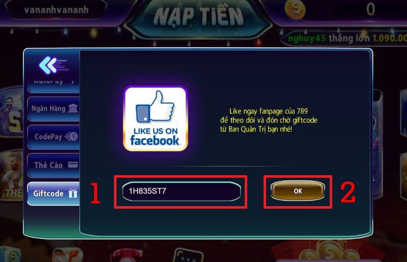 Nhận giftcode tại cổng game này và sử dụng nó đơn giản