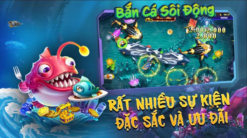 Bắn cá sôi động là một cổng game mới phát triển