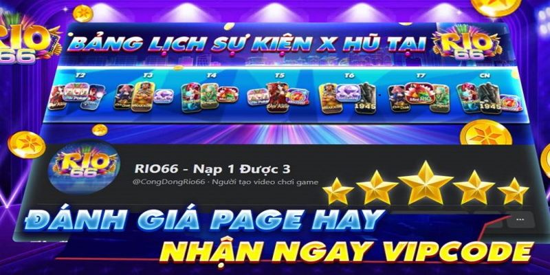 Cập nhật Giftcode Rio66 qua hệ thống trang chủ