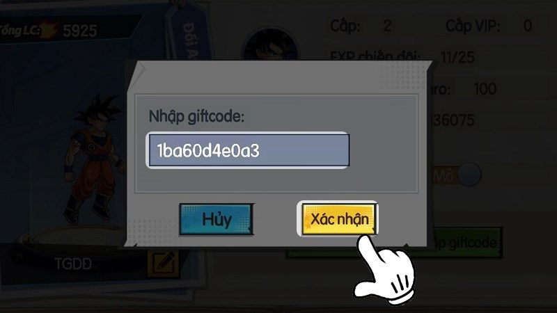 Nạp Giftcode Rong Gold siêu đơn giản và có thể nạp thả ga