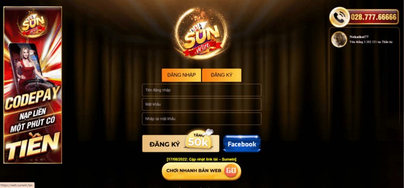 Cập nhật Giftcode Sunwin trên hệ thống trang chủ