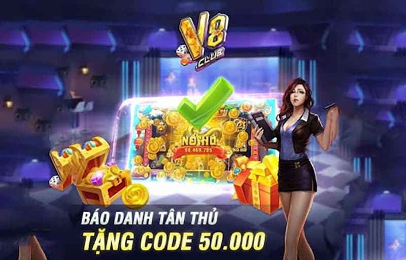 Chương trình tặng thưởng giftcode V8 club dùng để tri ân khách hàng