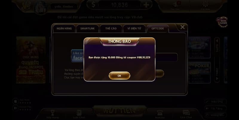 Hướng dẫn sử dụng Giftcode V8 club cực dễ